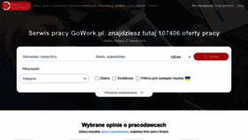 What Gowork.pl website looks like in 2024 