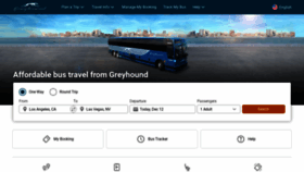 What Greyhound.com website looks like in 2024 