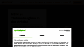 What Greenpeace.at website looks like in 2024 