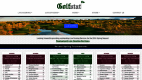 What Golfstat.com website looks like in 2024 