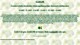 What Gaki.de website looks like in 2024 