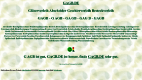 What Gagb.de website looks like in 2024 