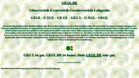 What Gegl.de website looks like in 2024 