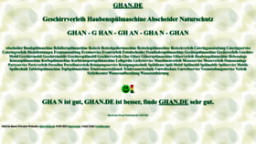 What Ghan.de website looks like in 2024 