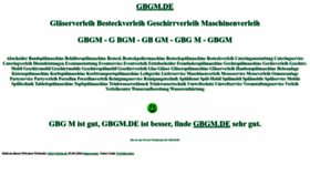 What Gbgm.de website looks like in 2024 