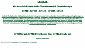 What Gfmd.de website looks like in 2024 