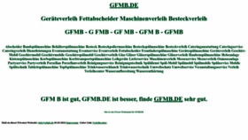 What Gfmb.de website looks like in 2024 