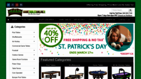 What Gametablesonline.com website looked like in 2024 (1 year ago)