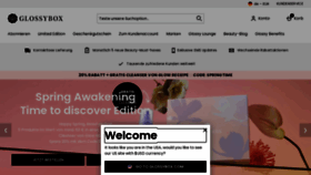 What Glossybox.de website looked like in 2024 (1 year ago)