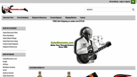 What Guitarelectronics.com website looks like in 2024 