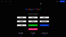 What Googlefeud.com website looks like in 2024 