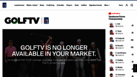 What Golf.tv website looks like in 2024 