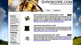 What Gyroscope.com website looks like in 2024 