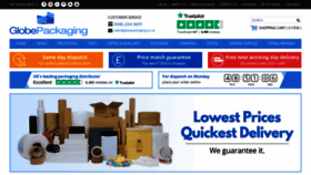 What Globepackaging.co.uk website looks like in 2024 