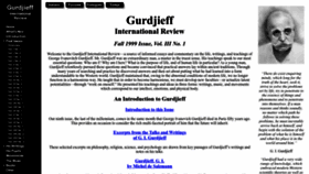What Gurdjieff.org website looks like in 2024 