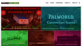 What Gameserrors.com website looks like in 2024 