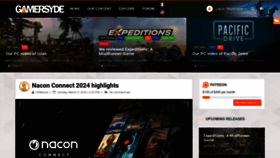 What Gamersyde.com website looks like in 2024 