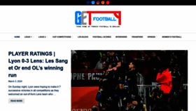 What Getfootballnewsfrance.com website looks like in 2024 