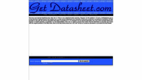 What Getdatasheet.com website looks like in 2024 