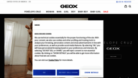 What Geox.com website looks like in 2024 