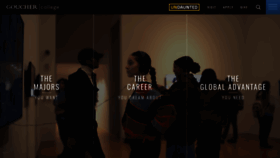 What Goucher.edu website looked like in 2024 (2 years ago)