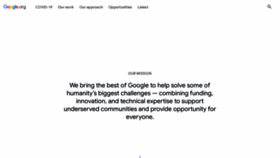 What Google.org website looks like in 2024 