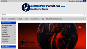 What Gebhardtsbowling.com website looks like in 2024 
