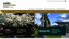 What Glasnevintrust.ie website looks like in 2024 