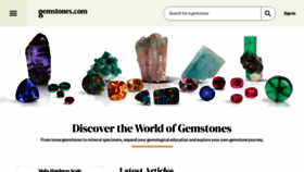 What Gemstones.com website looks like in 2024 