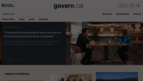 What Govern.cat website looks like in 2024 