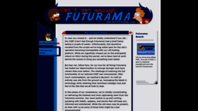 What Gotfuturama.com website looks like in 2024 