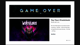 What Game-over.net website looks like in 2024 