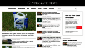 What Glyphosate.news website looks like in 2024 