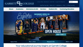 What Garrettcollege.edu website looks like in 2024 