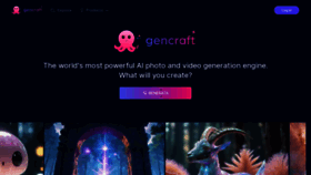 What Gencraft.com website looked like in 2024 (1 year ago)