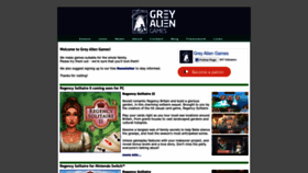 What Greyaliengames.com website looks like in 2024 