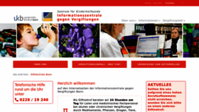 What Gizbonn.de website looks like in 2024 