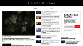 What Globalism.news website looks like in 2024 