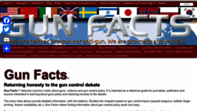 What Gunfacts.info website looks like in 2024 
