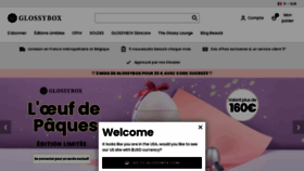 What Glossybox.fr website looks like in 2024 