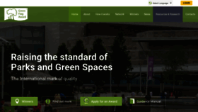 What Greenflagaward.org.uk website looks like in 2024 