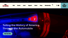 What Gilmorecarmuseum.org website looks like in 2024 