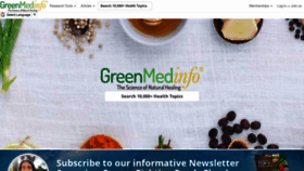What Greenmedinfo.com website looked like in 2024 (1 year ago)