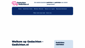 What Gedachten-gedichten.nl website looks like in 2024 