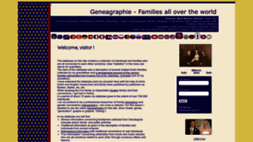 What Geneagraphie.com website looks like in 2024 