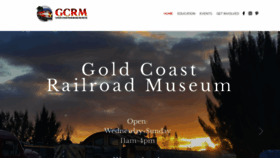 What Goldcoastrailroadmuseum.org website looks like in 2024 