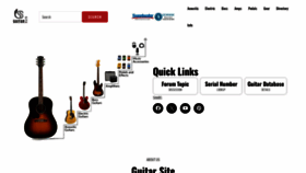 What Guitarsite.com website looks like in 2024 