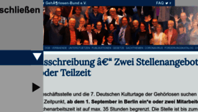 What Gehoerlosen-bund.de website looks like in 2024 