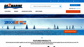 What Go2marine.com website looks like in 2024 