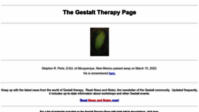 What Gestalt.org website looks like in 2024 